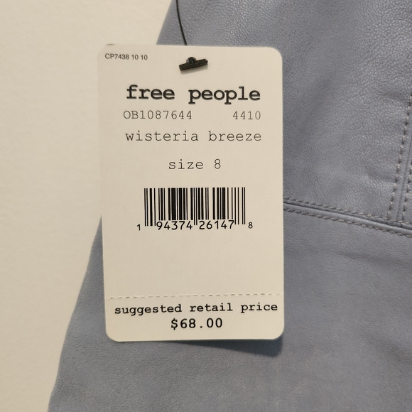 Thredup(PRICE IS FIRM!)Free People Light Blue, Short Skirt - Picture 4 of 7